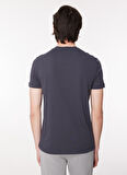 İce Play Bisiklet Yaka Düz Gri Erkek T-Shirt 23IU1M0F01D6324_T-SHIRT JERSEY