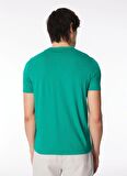 İce Play Bisiklet Yaka Baskılı Yeşil Erkek T-Shirt 24EU1P0F013P400_T-Shirt