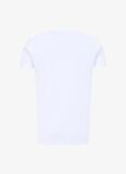 İce Play Bisiklet Yaka Baskılı Beyaz Erkek T-Shirt 24EU1P0F014P400_T-Shirt