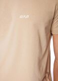 İce Play Bisiklet Yaka Düz Bej Erkek T-Shirt 24EU1M0F01JP400_T-Shirt