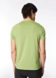 İce Play Düz Yaka Baskılı Yeşil Erkek T-Shirt 24EU1M0F014P400_T-Shirt