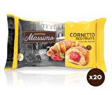 Cornetto Red Fruits (Kruvasan Kırmızı Meyveli) 45 Gram 20 Adet (1 Kutu)