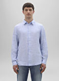 Aspesi Regular Fit Gömlek Yaka Mavi Erkek Gömlek A CE29 L085