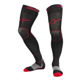 Alpinestars MX Plus Uzun Off-Road Çorabı Siyah  Kırmızı