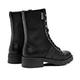 Kadın Çizme OXW002300 OXS FRANK 0023 MID D NYLON/LEATHER Black