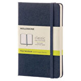 Moleskine Sert Kapak Defter Safir Mavi (Çizgisiz - 9x14)