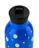 Mamawata Daisy Pipetli Çocuk Termos Matara 470 ml Paslanmaz Çelik Sızdırmaz Yalıtımlı Suluk