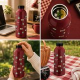 Mamawata Retro Hit Paslanmaz Çelik Termos Matara 470 ml Sızdırmaz Yalıtımlı Suluk