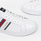 Nero Giardini  Erkek Oxford/Ayakkabı E302850U NeroGiardini OAKLAND BIANCO SAUVAGE BLU EVA ACUTO 707-Bianco