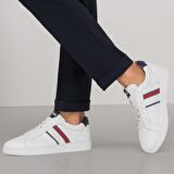 Nero Giardini  Erkek Oxford/Ayakkabı E302850U NeroGiardini OAKLAND BIANCO SAUVAGE BLU EVA ACUTO 707-Bianco