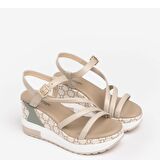 Nero Giardini  Kadın Sandalet E307758D NeroGiardini NAPPA PANDORA POLI.MILENA 7854 ZEP TR MILENA7854 BEI 702-Ivory