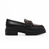 Nero Giardini  Kadın Oxford ( Klasik) I514012D 100 NeroGiardini GUANTO NERO T.PLUVIA DIS.1348 BE TR FOLGARIA 9120/009