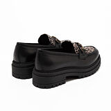 Nero Giardini  Kadın Oxford ( Klasik) I514012D 100 NeroGiardini GUANTO NERO T.PLUVIA DIS.1348 BE TR FOLGARIA 9120/009