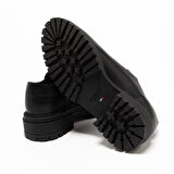 Nero Giardini  Kadın Oxford ( Klasik) I514013D 100 NeroGiardini GUANTO NERO TR FOLGARIA 9120/009 Nero