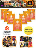 Panini Turkish Airlines Euroleague 2025 Sticker Seti 16 Paket (80 Adet)