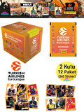 Panini Turkish Airlines Euroleague 2025 Sticker Seti 2 Kutu (72 Paket)