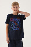 Kappa Lacivert Baskılı Erkek Çocuk T-Shirt