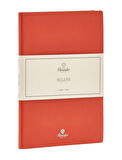 Pineider Defter Milano 19x25 cm Papaya Silver CNL1S099108600