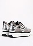 Alberto Guardiani Siyah - Açık Gri Kadın Süet Sneaker LOUISE 0170