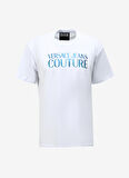 Bisiklet Yaka Beyaz Erkek T-Shirt 75GAHG01CJ00G003