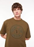 Bisiklet Yaka Haki Erkek T-Shirt 75GAHI04CJ00I107
