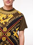 Bisiklet Yaka Haki Erkek T-Shirt 75GAH6RFJ0001107