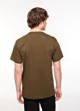 Bisiklet Yaka Haki Erkek T-Shirt 75GAH6RFJ0001107