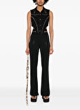 Versace Jeans Couture Gömlek Yaka Düz Siyah Kadın Bluz 76HAM257