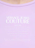 Versace Jeans Couture Yuvarlak Yaka Düz Siyah Kadın T-Shirt 76HAM231