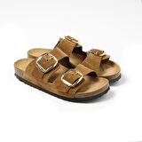 Kadın Sandalet 17B8 Frau SUEDE-S LIGHT BROWN