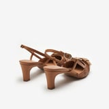   Kadın Topuklu / Stiletto 81F2 Frau RAFFIA SLINGBACKS WITH BUCKLE