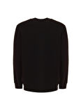 Just Cavalli Bisiklet Yaka Siyah Erkek Sweatshırt 75OAIT01
