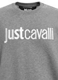 Just Cavalli Bisiklet Yaka Gri Melanj Erkek Sweatshırt 75OAIT00