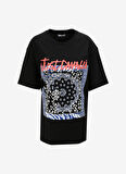 Just Cavalli Bisiklet Yaka Siyah Erkek T-Shirt 75OAHF04