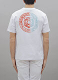 Just Cavalli Bisiklet Yaka Beyaz Erkek T-Shirt 76OAHC02