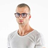 Okkia Giovanni Classic Havana & Blue Unisex Güneş Gözlüğü Mavi Lens