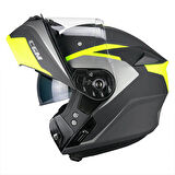 CGM 568G BER DRESDA ÇENE AÇILIR MOTOSİKLET KASKI SARI-GRİ / S