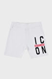 Dsquared2 Çocuk Short DQ0250-D002Y WHITE