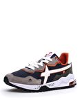 W6YZ Bej - Lacivert Erkek Süet + Tekstil Sneaker BREEZE-M.