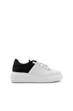 Kadın Baraga Lace-Up Sneakers - Beyaz/Siyah | 38