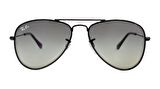 RAY-BAN  9506S 220/11 50 JUNIOR AVIATOR Çocuk SİYAH Damla Çerçeve Güneş Gözlüğü