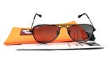 RAY-BAN  9506S 220/11 50 JUNIOR AVIATOR Çocuk SİYAH Damla Çerçeve Güneş Gözlüğü