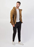 K-Way Kahve - Bej Erkek Mont K8133DW_JACKO TWILL MARMOTTA