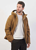 K-Way Kahve - Bej Erkek Mont K8133DW_JACKO TWILL MARMOTTA
