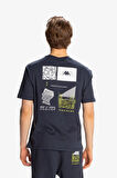 Kappa Authentic Spacetime  Erkek Mavi T-Shirt 371S8IW-XCT