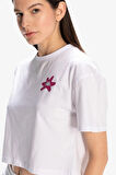 Kappa Kappa Authentic Hannah Kadın Beyaz T-Shirt 321X3PW-001