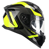 CGM 311R BLAST RACE KAPALI MOTOSİKLET KASKI Sarı-Siyah XL
