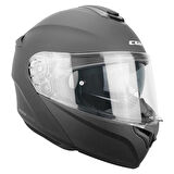 CGM 568A BER MONO ÇENE AÇILIR MOTOSİKLET KASKI ANTRASIT / L