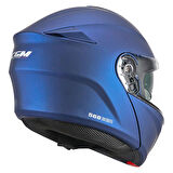 CGM 568A BER MONO ÇENE AÇILIR MOTOSİKLET KASKI MAVİ  / L