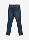 John Richmond Normal Bel Normal Paça Slim Fit Lacivert Erkek Denim Pantolon UMA23129JE